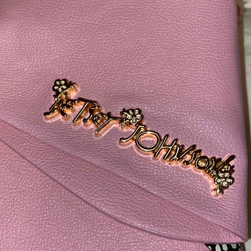 Betsey Johnson Pink Bow Chain Shoulder Bag